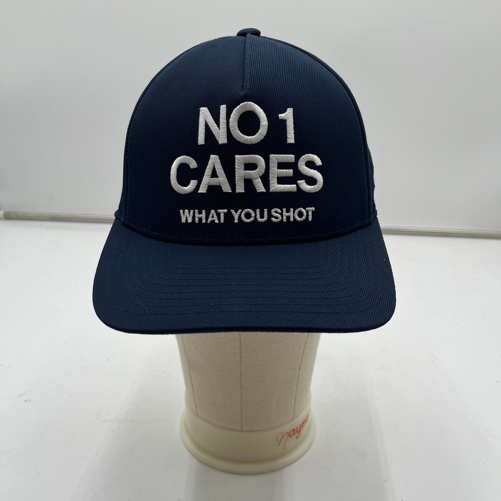 G/FORE Golf Hat No 1 Cares What You Shot Navy Blue Snapback Mens OSFA